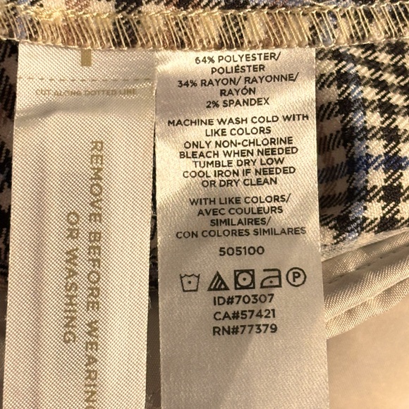 Ann Taylor plaid pants - Picture 2 of 3